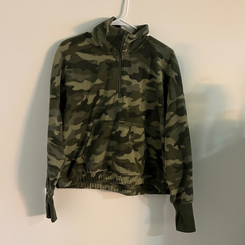 Old Navy Olive Green Fleece Pullover